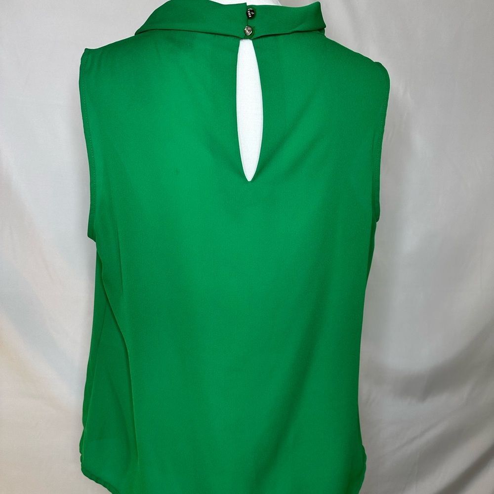 Daniel Hechter Green Sleeveless Blouse Size 42/12 - Picture 3 of 8